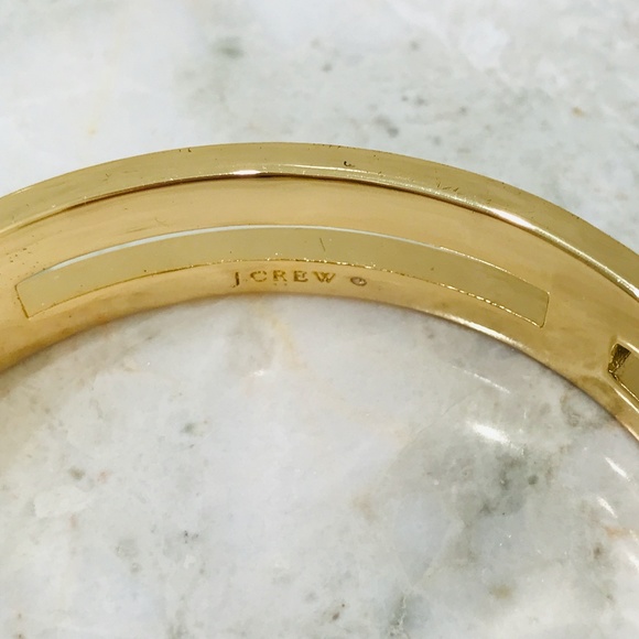 J.CREW Bracelet Skinny Green Bangle Hinge Opening - Picture 4 of 4